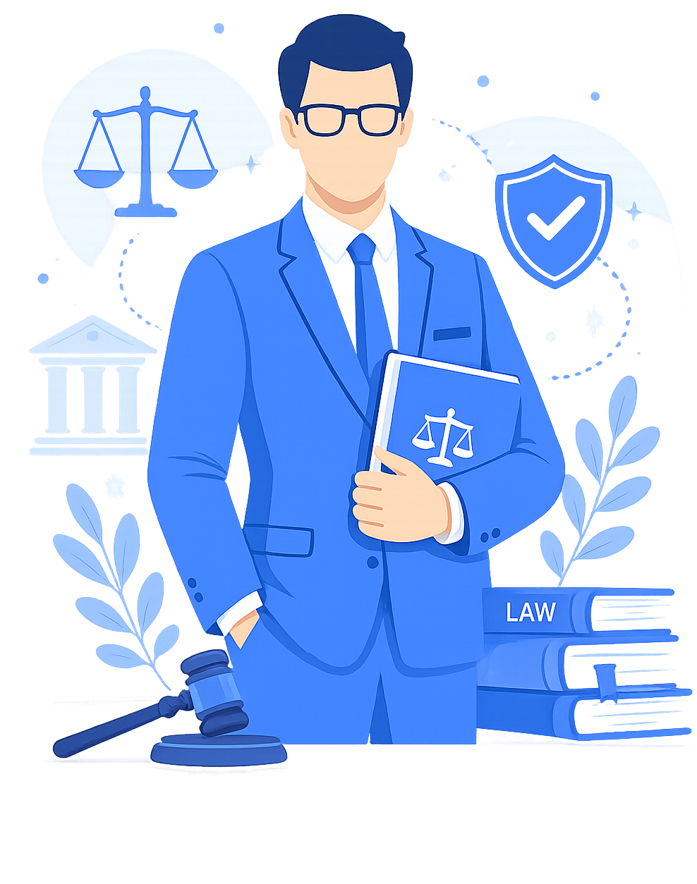 Search for Lawyers Illustration